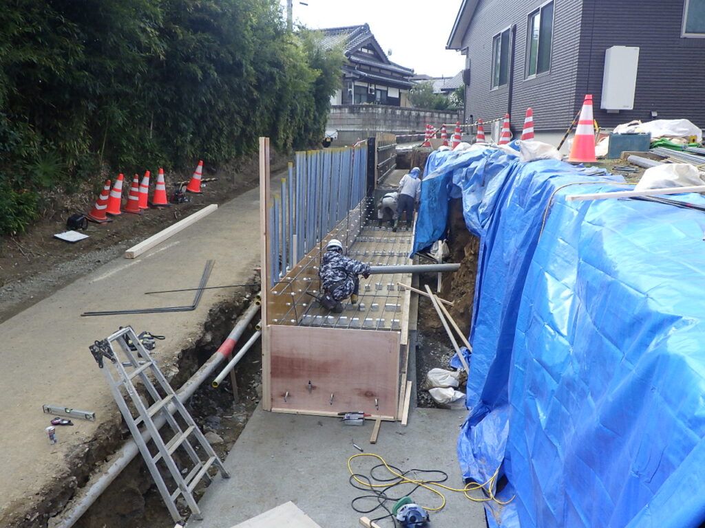 有限会社 大和工務店 一般住宅 エクステリア 土留め工事1-8